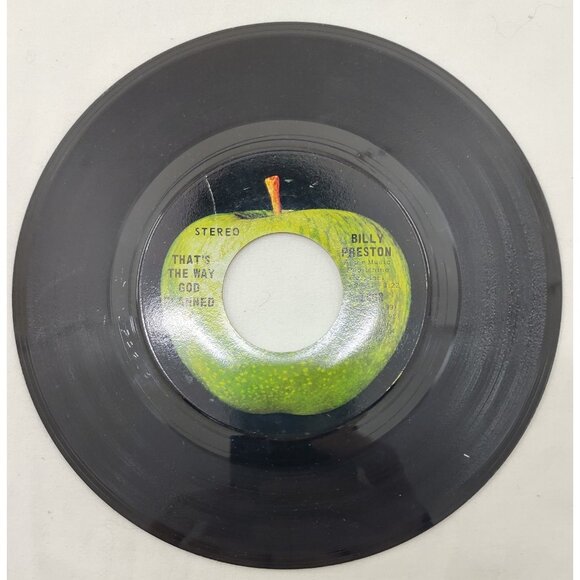 Billy Preston That’s the Way God Planned It 45 RPM Apple 7" Rock Vinyl - Picture 3 of 4